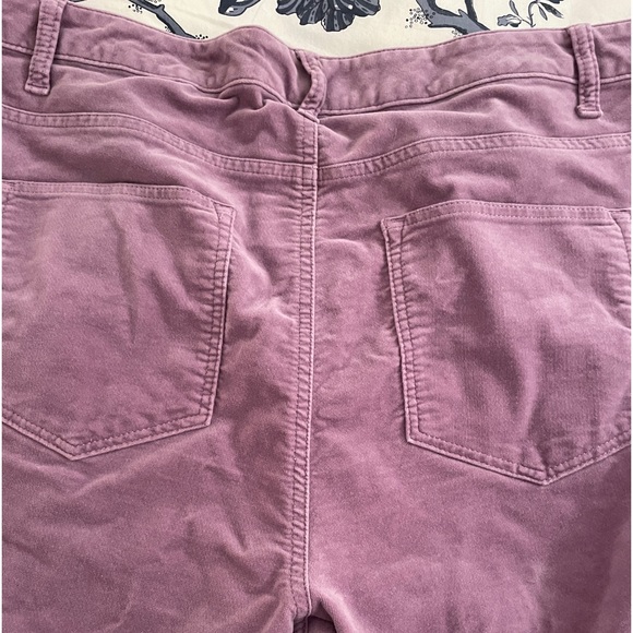 Talbots High Waist Straight Leg Corduroy Pants in light purple - Picture 10 of 11